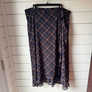Maurices Plaid Maxi Skirt
